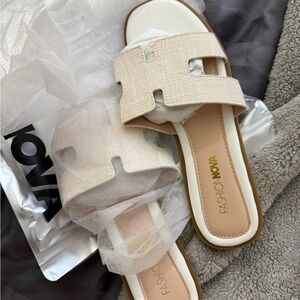 Square Toe Slide on Sandals